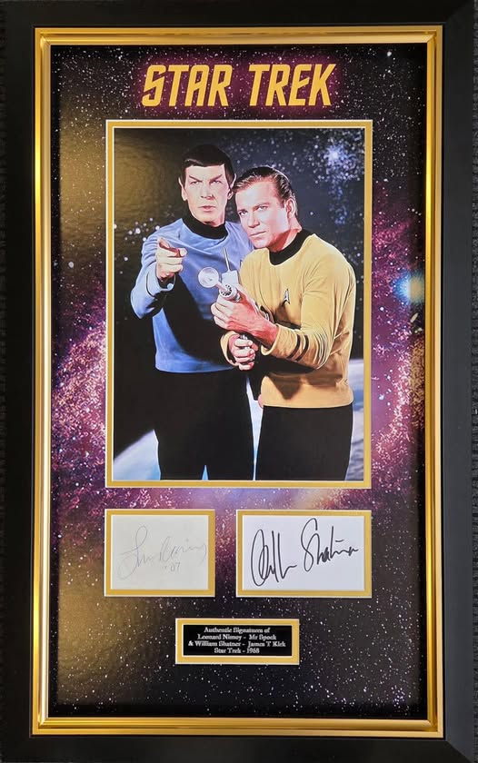 Star Trek 20th Anniversary Signed Montage – William Shatner & Leonard Nimoy