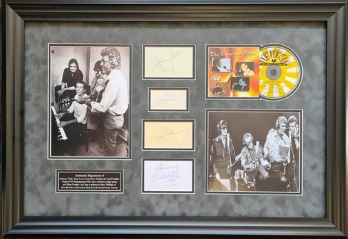 Sun Records Legends Signed Montage - Cash, Perkins, Lewis, Orbison