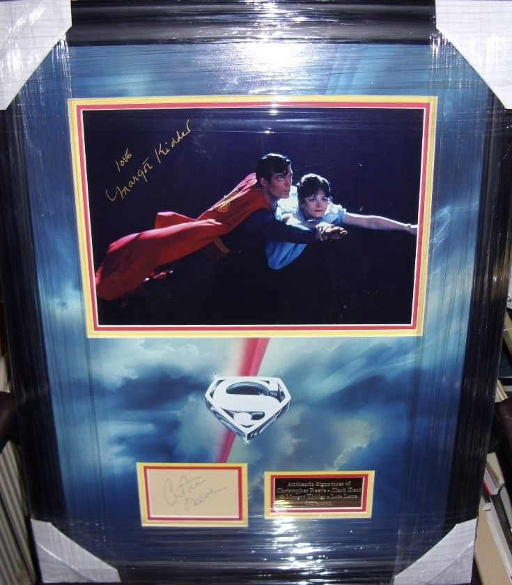 Superman - Christopher Reeve & Margot Kidder Signed Display