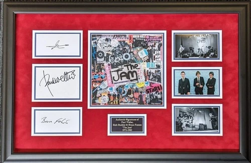 The Jam Signed Montage - Paul Weller, Bruce Foxton, Rick Buckler