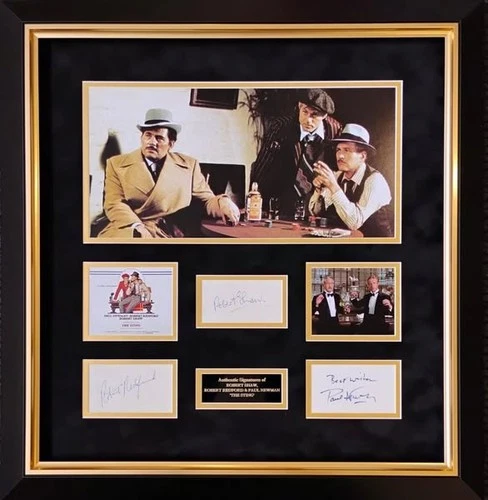 Robert Shaw, Robert Redford, Paul Newman The Sting Signed Montage