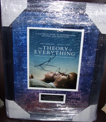 Eddie Redmayne & Felicity Jones 'The Theory of Everything' Signed Montage