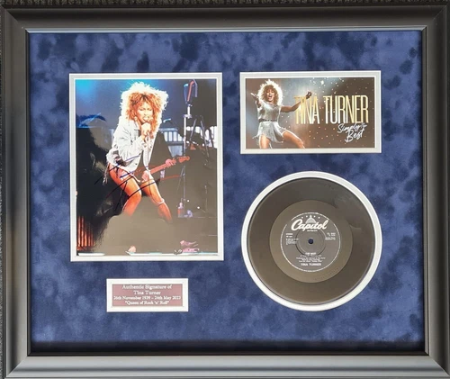 Tina Turner Signed Montage
