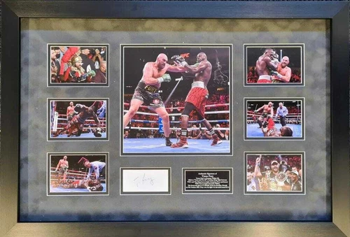 Tyson Fury World Heavyweight Champion Signed Montage
