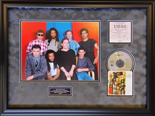 UB40 1990 Signed Ticket Montage