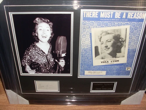 Dame Vera Lynn Vintage Signed Montage